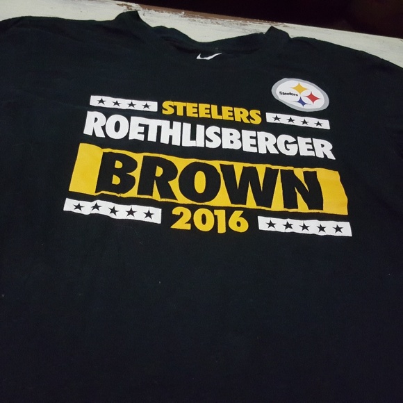 Nike Other - NIKE Steelers Roethlisberger Brown 2016 Medium